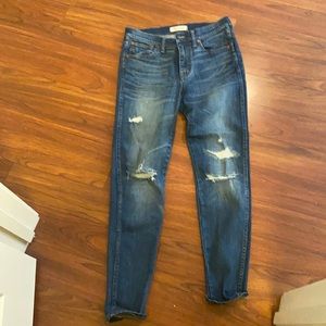 Madewell ripped denim